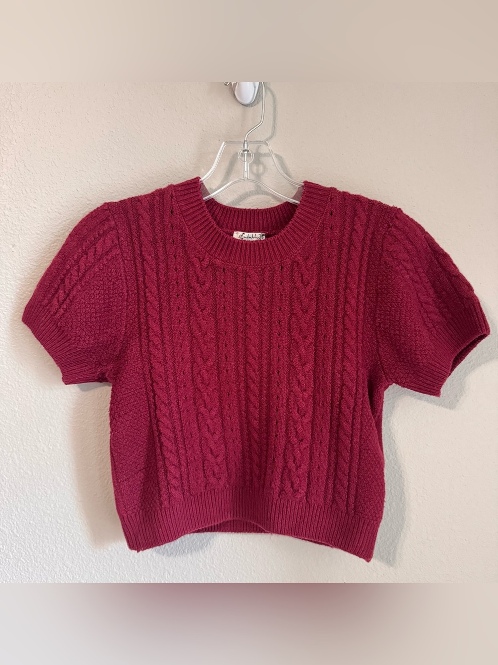 Free People Short Sleeve Sweater